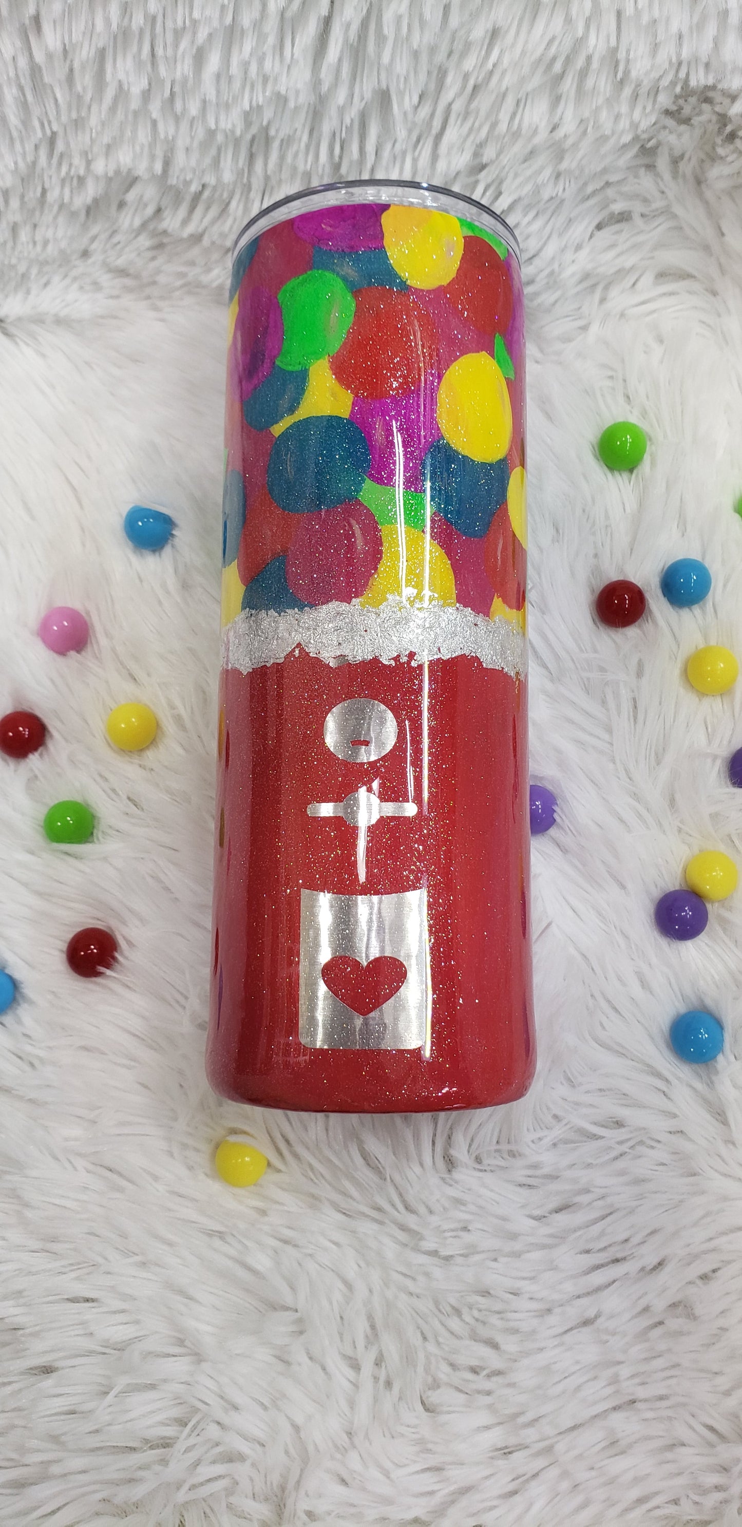 Red Bubblegum Machine Tumbler